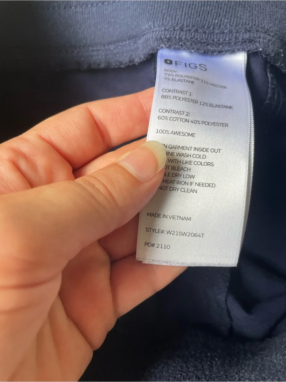 FIGS Mens Zamora Scrub Pant Blue Jogger Cargo Pockets Hospital Lab NursingSZ S/T